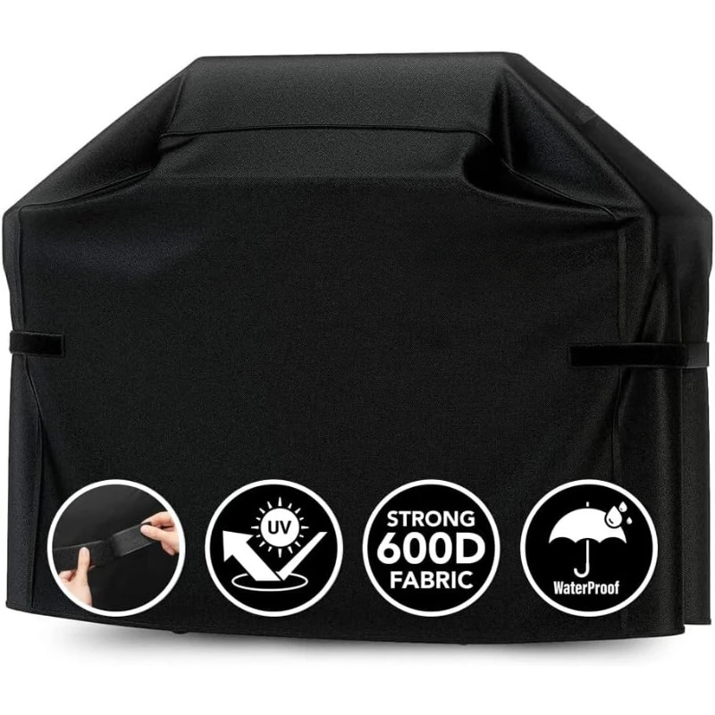 

Heavy Duty BBQ Grill Cover for Outdoor Grill, 58 Inch – Waterproof, Weather Resistant, UV & Fade Resistant with Adjustable Strap