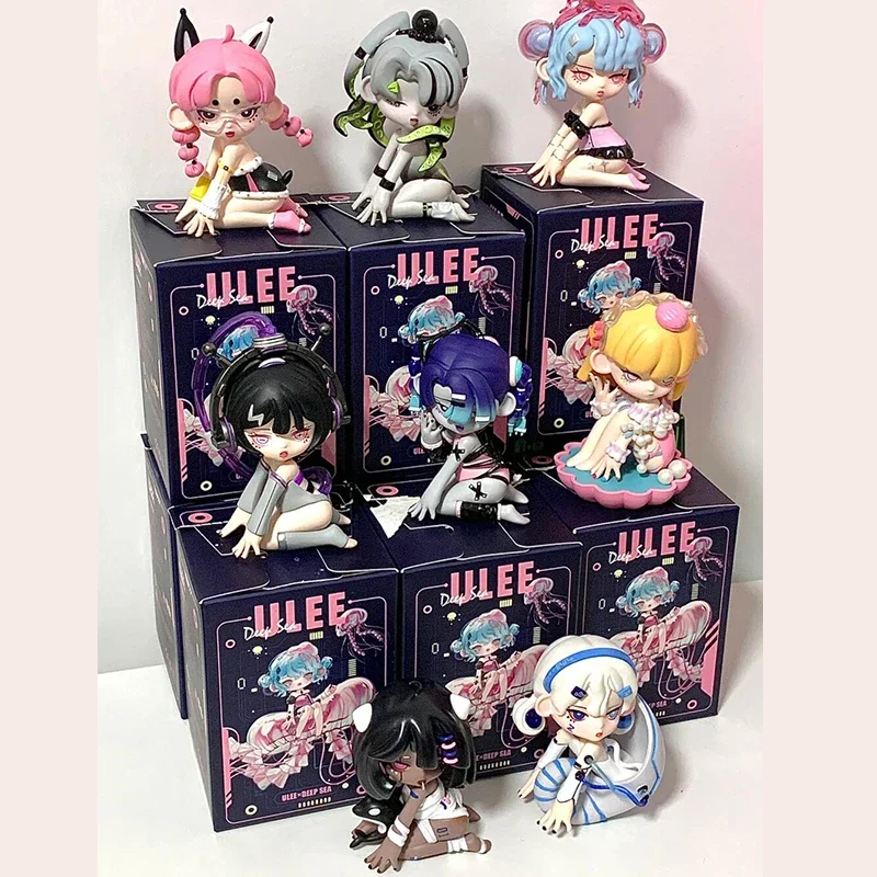 Ulee Deep Sea Realm Series Blind Box Toys Kawaii Action Anime Figure Surprise Bag Desktop Model Girls Christmas Gift Mystery Box