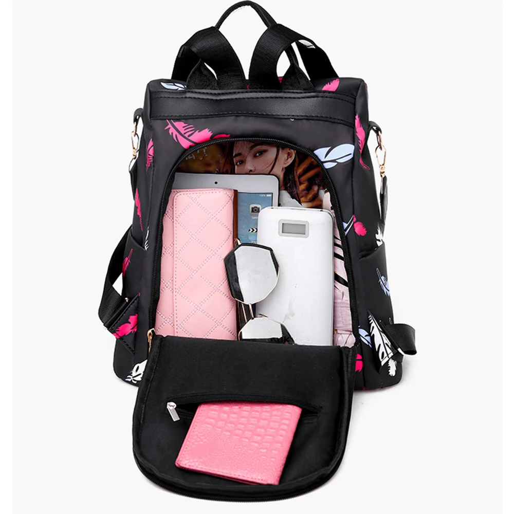 Oxford Waterproof 2025 Color pink Women Backpack Fashion Anti-theft Backpacks 2024 Large Capacity laptop backpack женский рюкзак