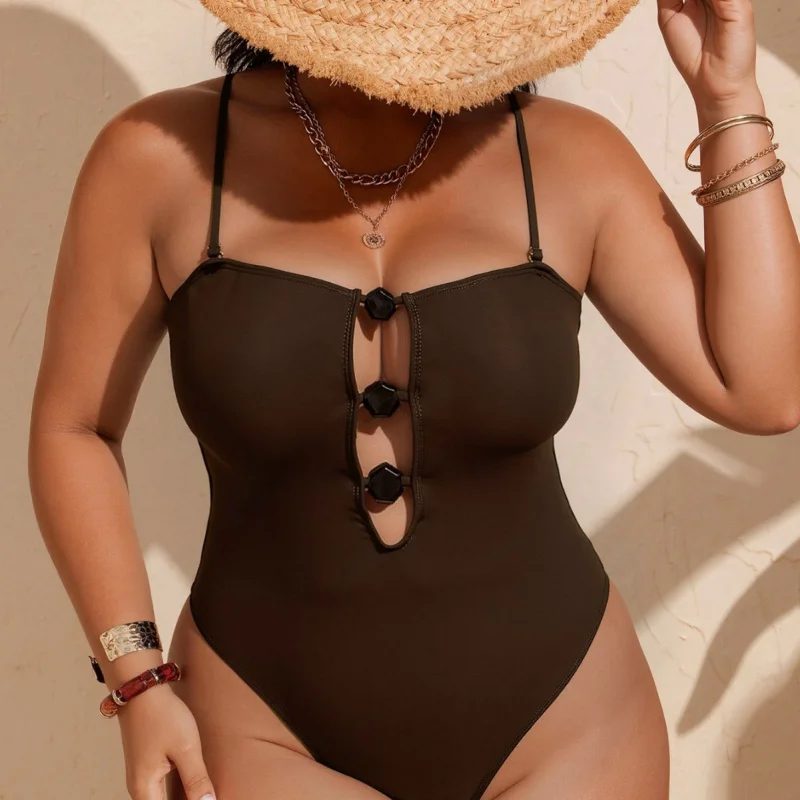 

2026NewbikiniDetachable Strap Two-Way Sexy High-Waist One-Piece Bikini Swimsuit for Women