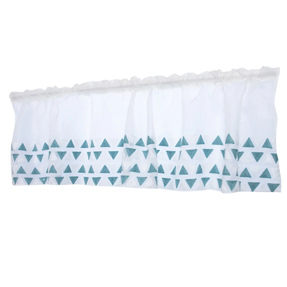 أنيقة نصف الستار نافذة ستارة قصيرة 100x50 سنتيمتر ضوء حجب ستائر التعتيم رومانسية ديكور المنزل لغرفة المعيشة غرفة نوم #4