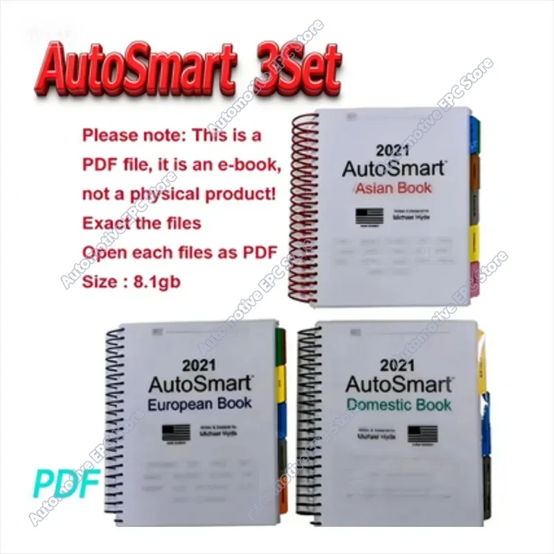 2021 AutoSmart 3 E-Book Set (Asian, European Domestic) – Professional Automotive Locksmith Guide by Michael Hyde | Key Program