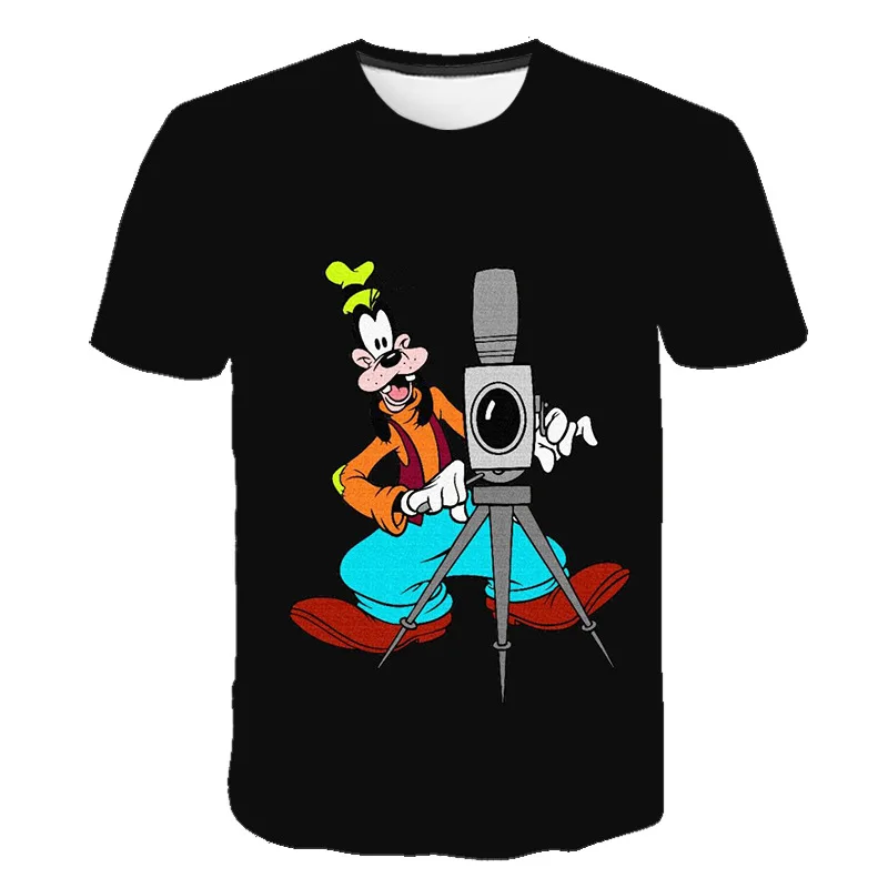 Cartoon Disney Goofy 3D Printed Men T Shirt Summer Male O-Neck Short Sleeve Tees Oversized Fashion Streetwear Men Clothes