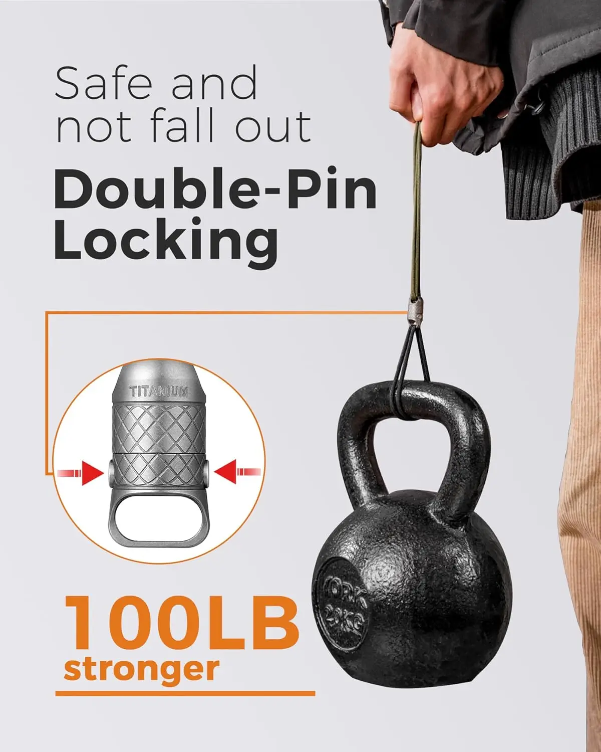 TIMULTI titanium release keychain, Titanium Magnetic Heavy Duty Swivel Quick Release Keychain, 2 titanium keychain + 4 key ring