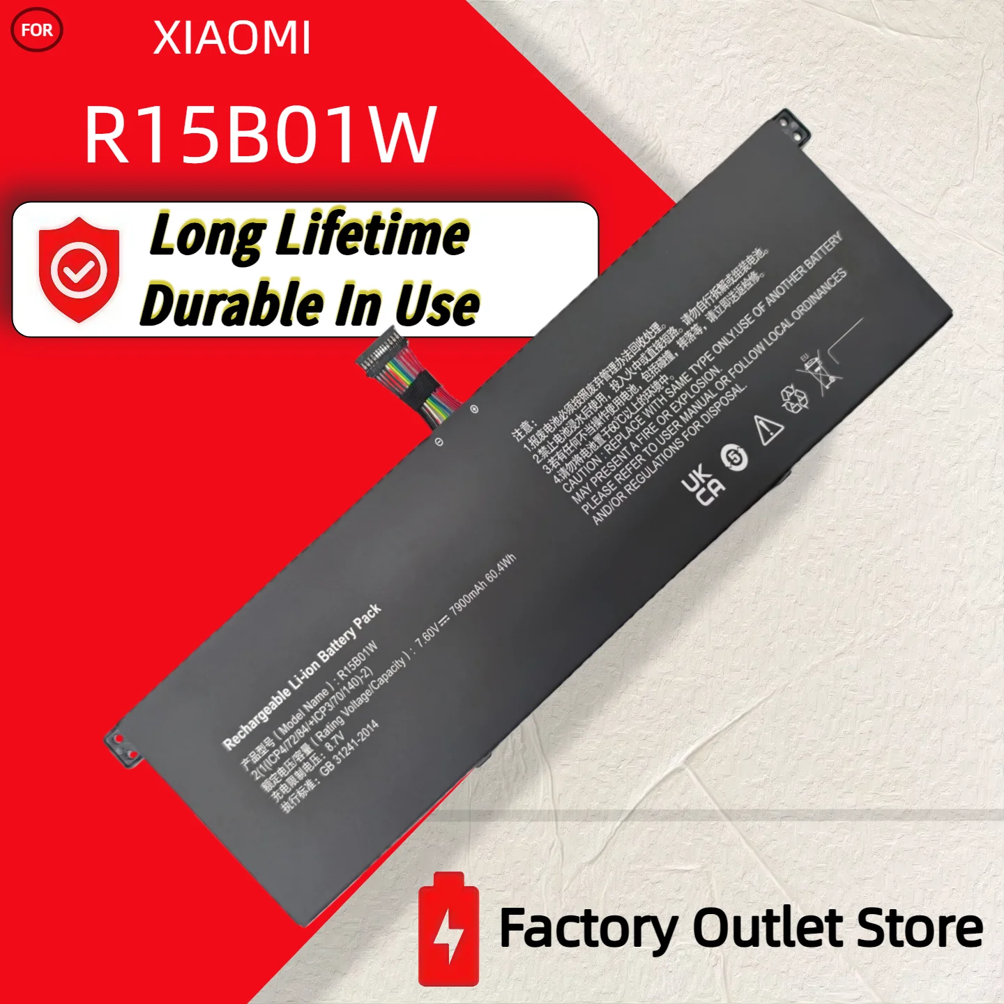 

Оптом и в розницу ❗ ❗ ❗ R15B01W Аккумулятор для ноутбука Xiaomi Pro 15,6 дюймов серии TM1701 171501-AQ TM1707