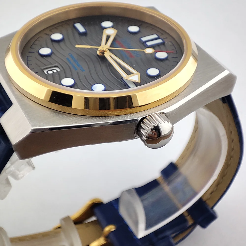 ساعة OUMASHI NH Series 35 Player 39.6mm حافظة من الفولاذ المقاوم للصدأ مع ساعة رجالية NH Series 35 حركة زجاج الياقوت ساعة رجالي