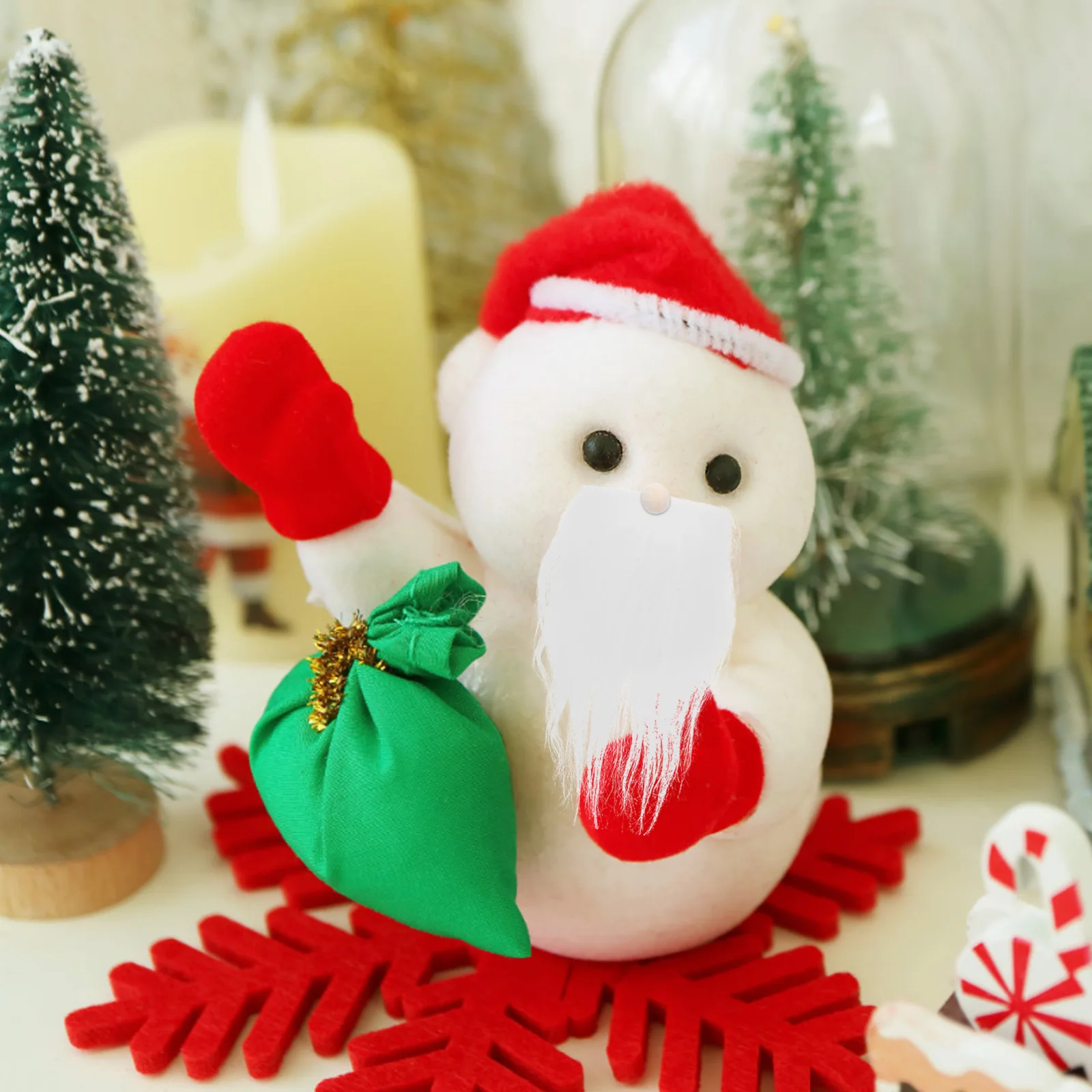 

24Sets Gnome Beards Faux Fabric Wood Balls DIY Xmas Crafting Supplies DIY Xmas Gnome Beard Gnomes Bread and Bead