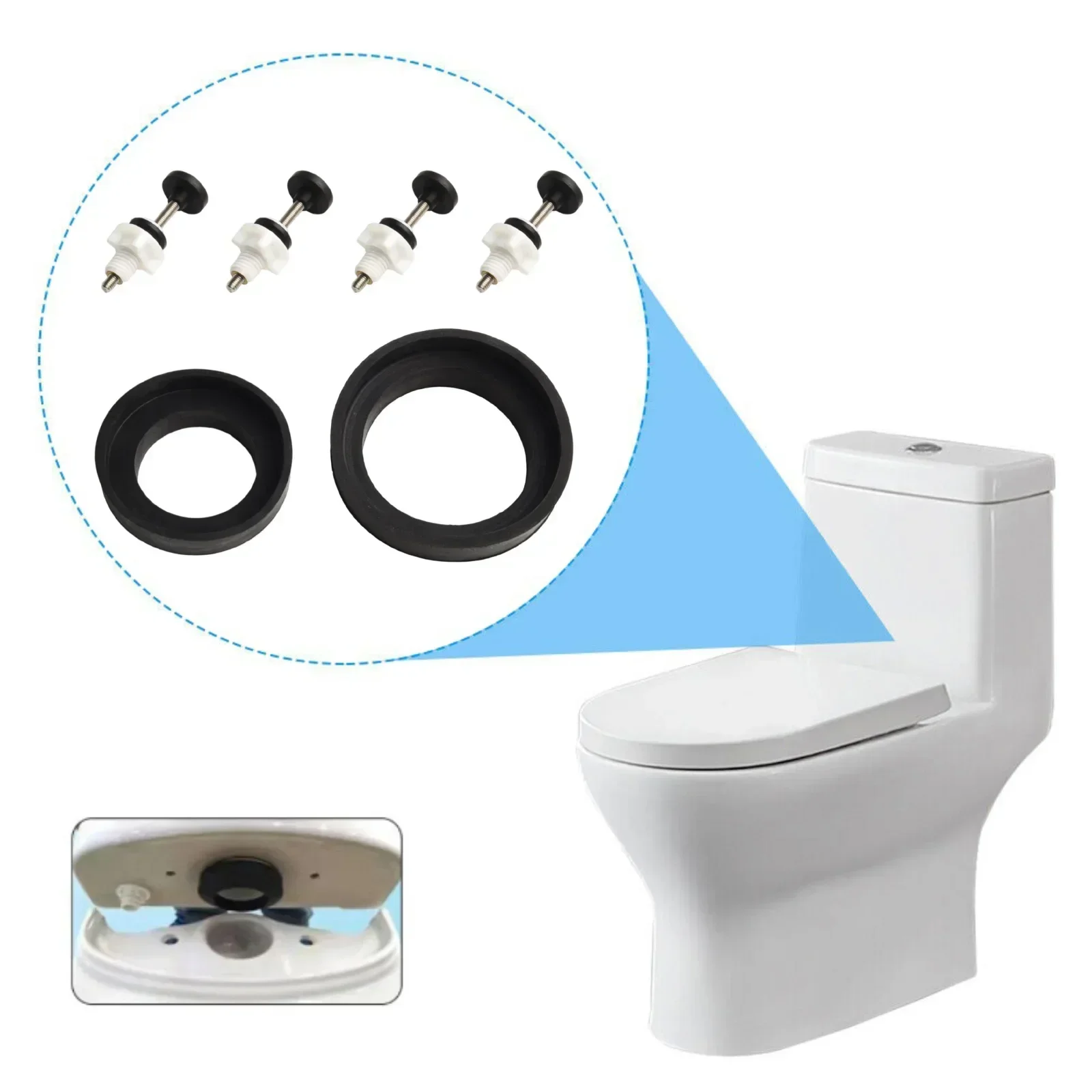 

Уплотнительная прокладка Петля для унитаза Набор для ремонта унитаза Аксессуар Установка смывного клапана Печать для 2-дюймовых смывных клапанов