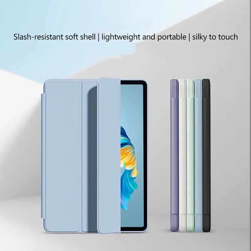 

Тройной силиконовый мягкий чехол из ТПУ для VIVO Pad5e Pad 5e 12,1 дюйма 2025 Pad5 Pro 13 SE 12,3 Pad3 Pro 13 дюймов Smart Sleep Wake Up