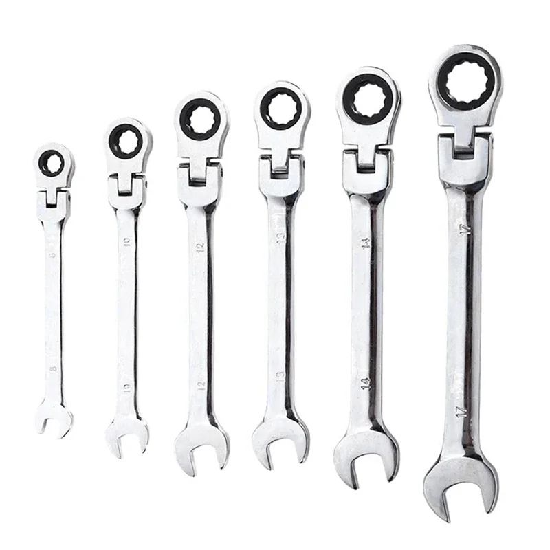 6/32mm Activities Metric Flexible Head Ratcheting Wrench Adjustable Repair Tool 9/10/11/12/13/14/15/16/17/18/19/20/21/22/23/24mm