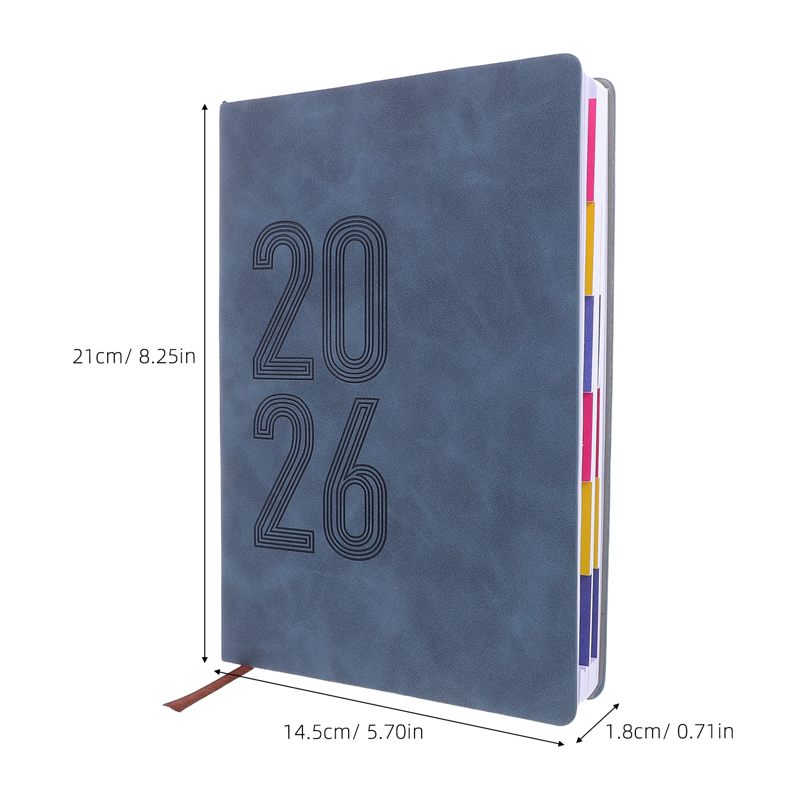 2026 A5 planificateur cahier quotidien hebdomadaire calendrier mensuel Agenda 12 mois couverture souple Pu Journal habitudes Tracker livre de rendez-vous