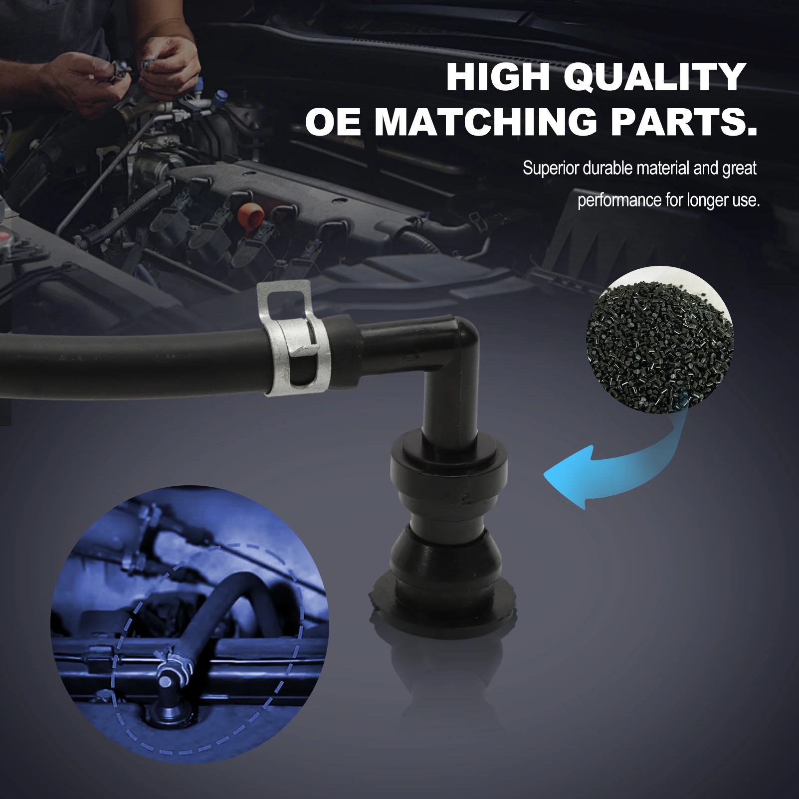 PCV Valve Grommet Hose Kit For Accord Odyssey Civic Prelude Acura 17130-PK1-003 17139-PK1-000 17130-PM6-003 95005-75003-10M