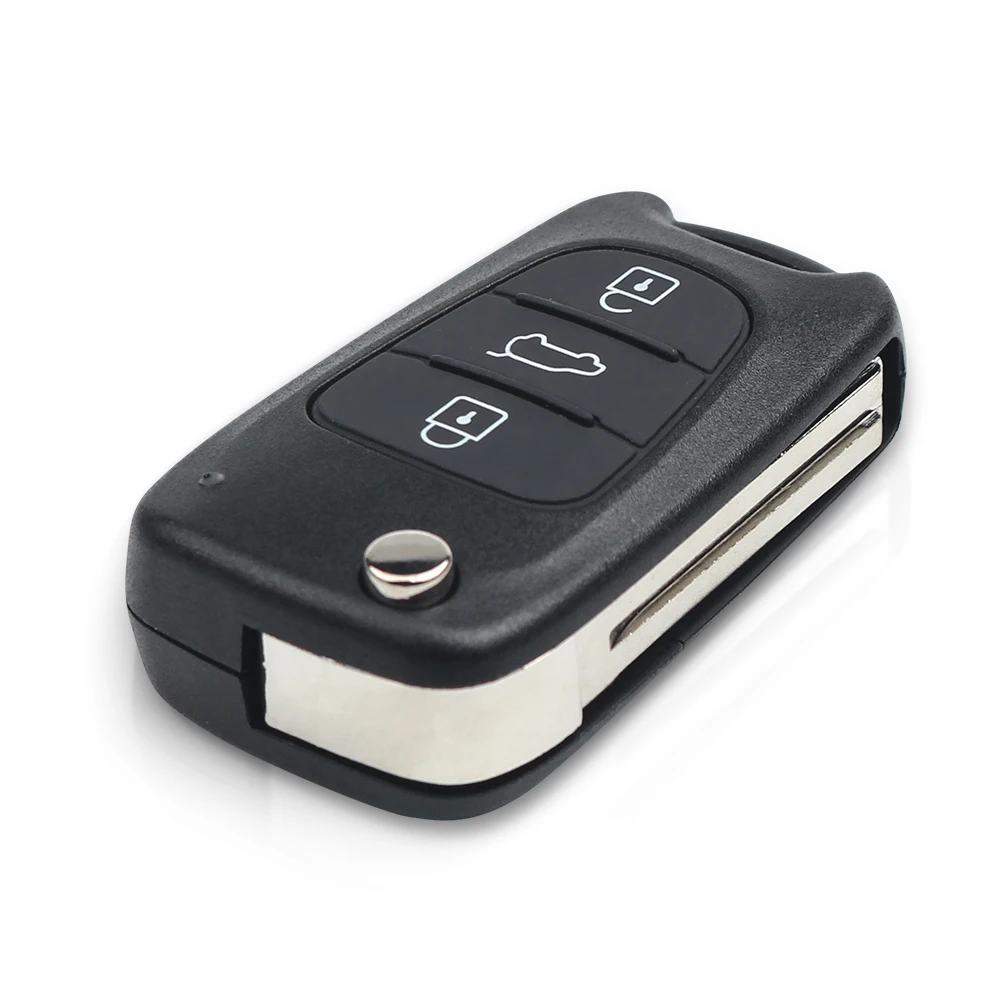 KEYYOU For Kia K2 K3 Rio 3 Picanto Ceed Cerato Sportage For Hyundai I20 I30 IX35 I35 Flip Remote Car Key Shell Fob Blank Case