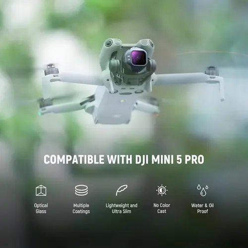 Imagen 2 del producto NEEWER Juego de filtros CPL ND para DJI Mini 5 Pro (CPL/ND8-ND128), filtro de lente de densidad neutra polarizador Circular a presión