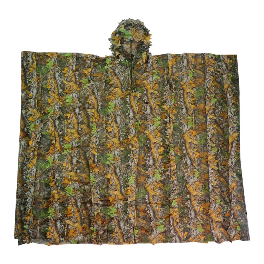 Traje Ghillie para hombre y mujer, trajes de caza de camuflaje con hojas, traje de tiro CS, trajes de caza de camuflaje con hojas 3D, conjunto de ropa de combate táctico