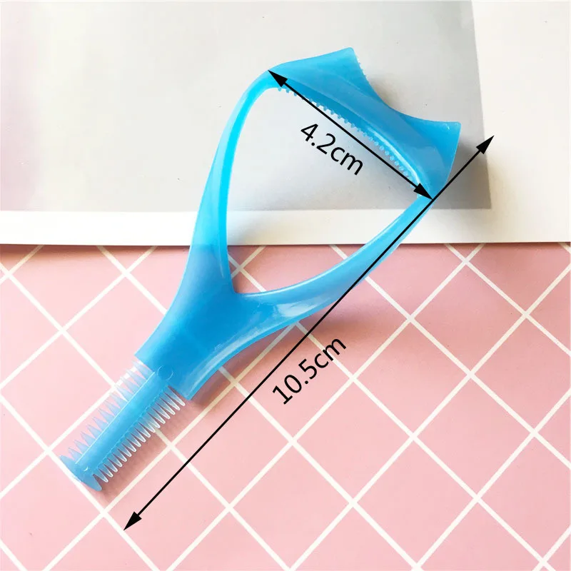 1/3Pcs 3 In 1 Eyelash Tools Eyes Makeup Mascara Shield Guard Curler Applicator Comb Guide Card for Beauty Cosmetic Makeup Tools