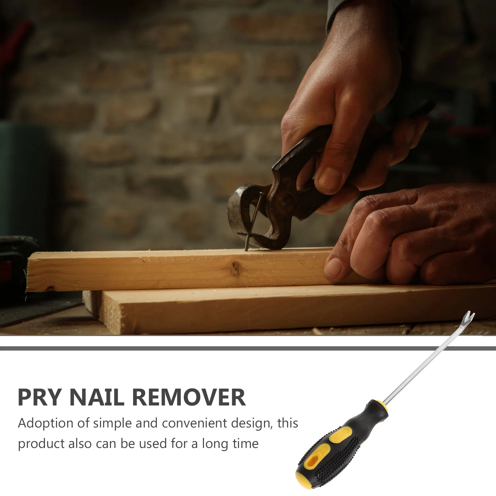 

2Pcs Nail Puller Upholstery Staple Remover Handheld High Durability Metal Pry Bar for Nail Removal Carpentry Equipment DIY Use