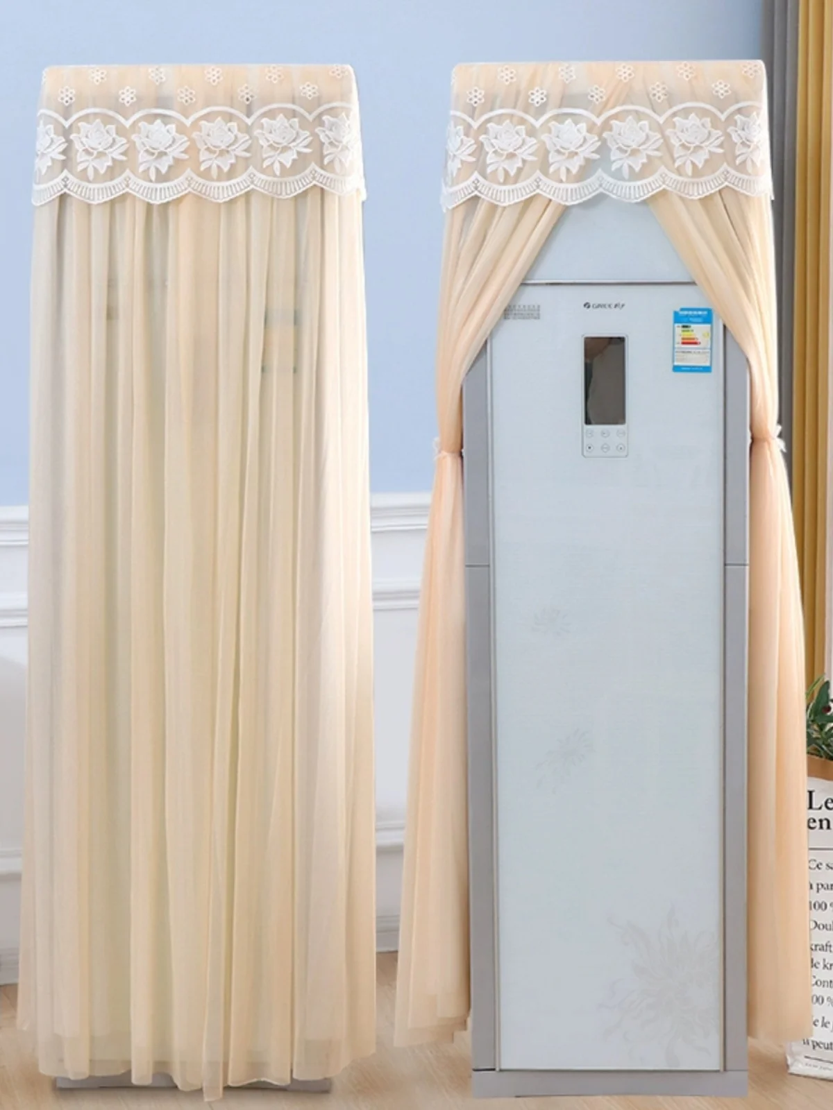 

Modern Simple Living Room Air Conditioner Cover Square Lace Dustproof Stand up Cabinet hine Cover Home Fabric Protection