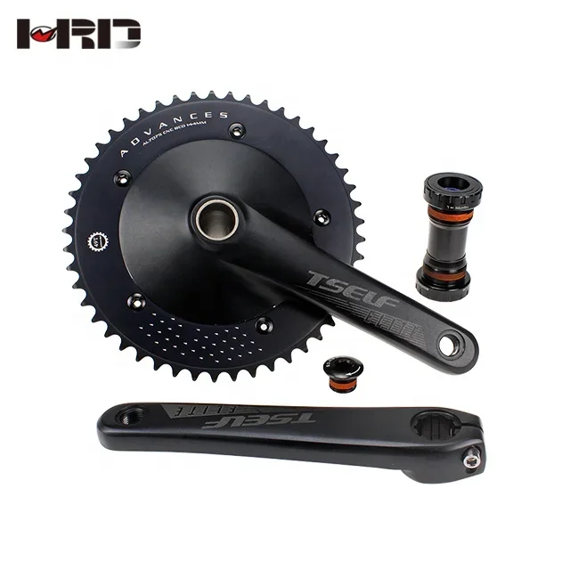 A15Z-AS881 2020 new 49t 50t 60t aluminum 7075 cranksets 170mm hollow integrated crankset 175mm 165mm tracking bicycle crank set