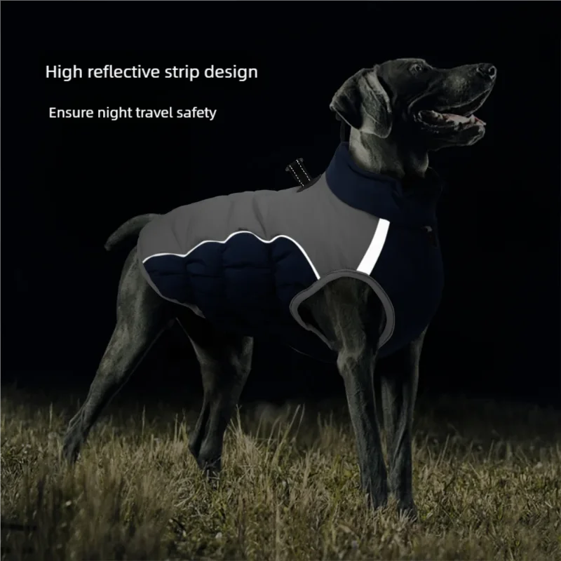 Autumn and winter warm reflective pet clothing waterproof thickeneding dog clothes