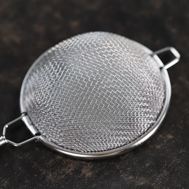 Stainless Steel Wire Fine Mesh Colander  Tea Strainer With Short Handle Skimmer Spoon Food Strainer Fashion Kitchen Utensils