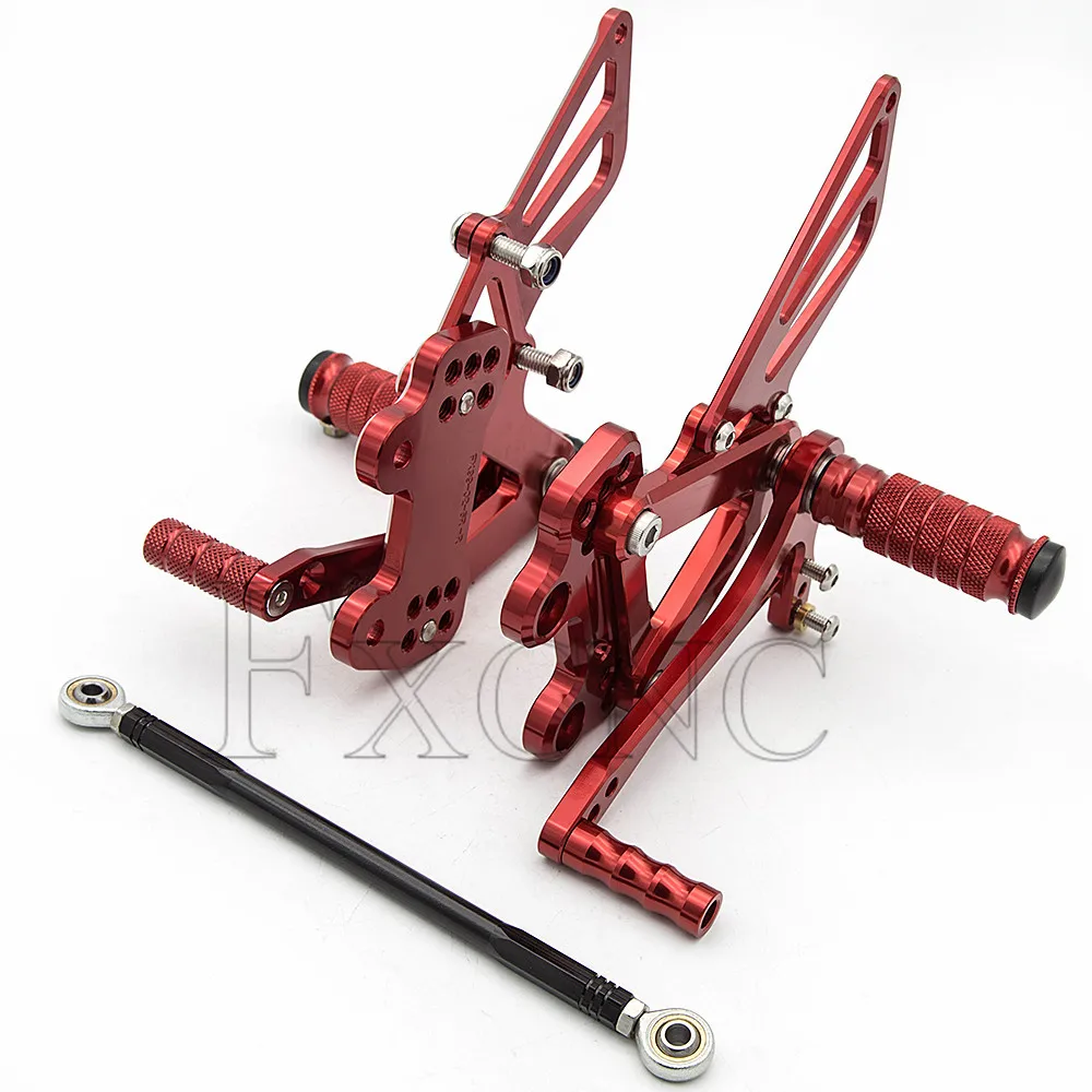 

For KAWASAKI ZX9R ZX 9R 1999-2003 Adjustable Aluminum Motorcycle Rearset Footrest Footpeg Rear Set Footrest Foot Pegs Pedal