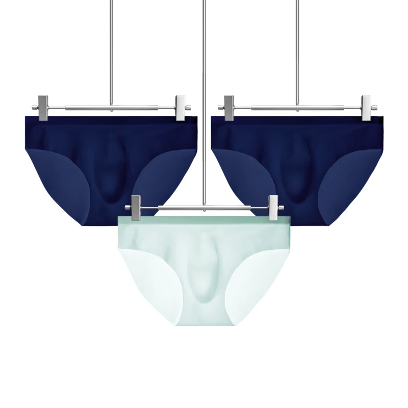 

5PCSMмужское нижнее белье, мужские трусы из ледяного шелка, летние дышащие, быстросохнущие, бесшовные шорты, прозрачные ультратонкие, персональные.