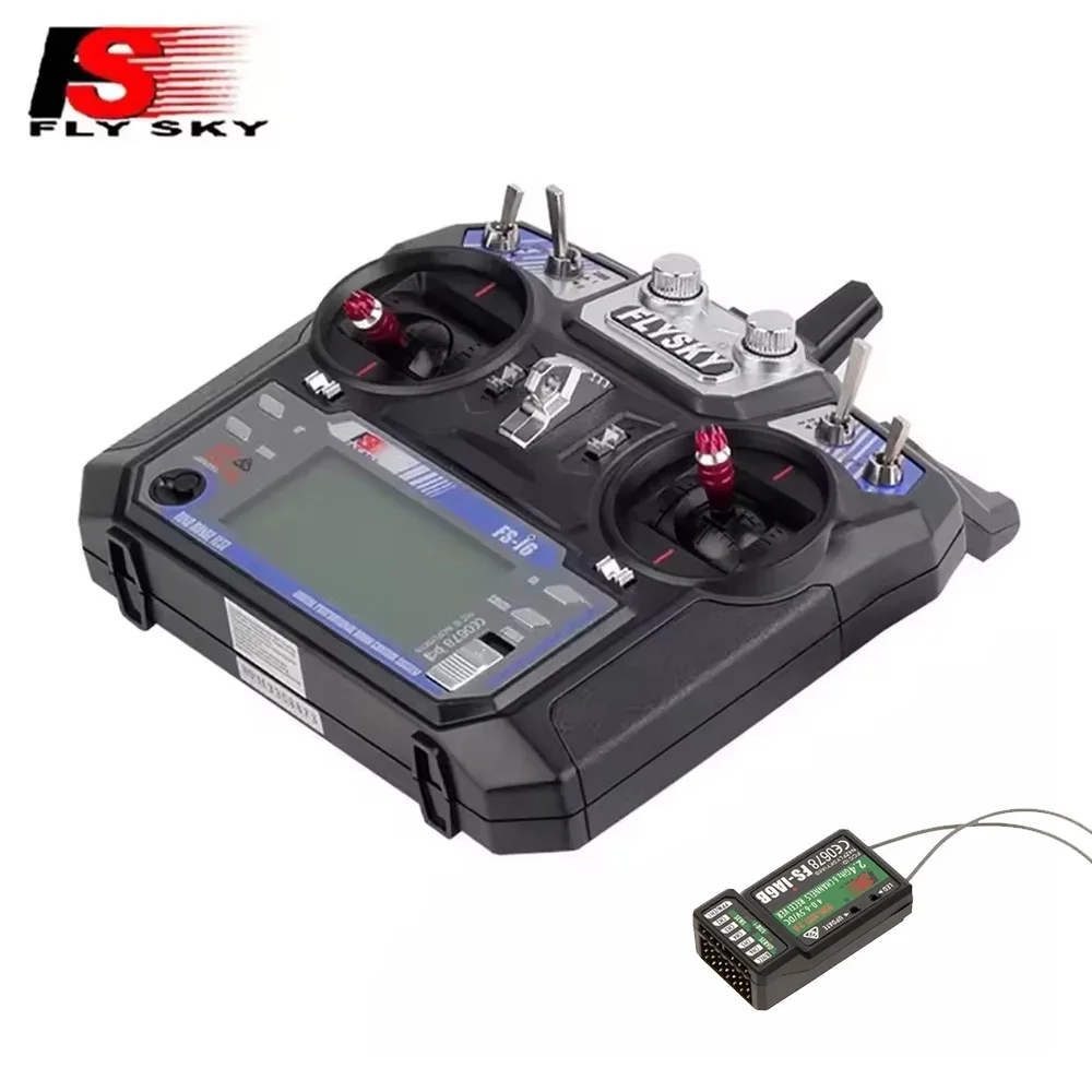 FLYSKY FS-i6 I6 2.4G 6CH AFHDS Rdio Transmitter with FS-IA6B/FS-IA6 Receiver for RC Airplane Helicopter FPV Racing Drone