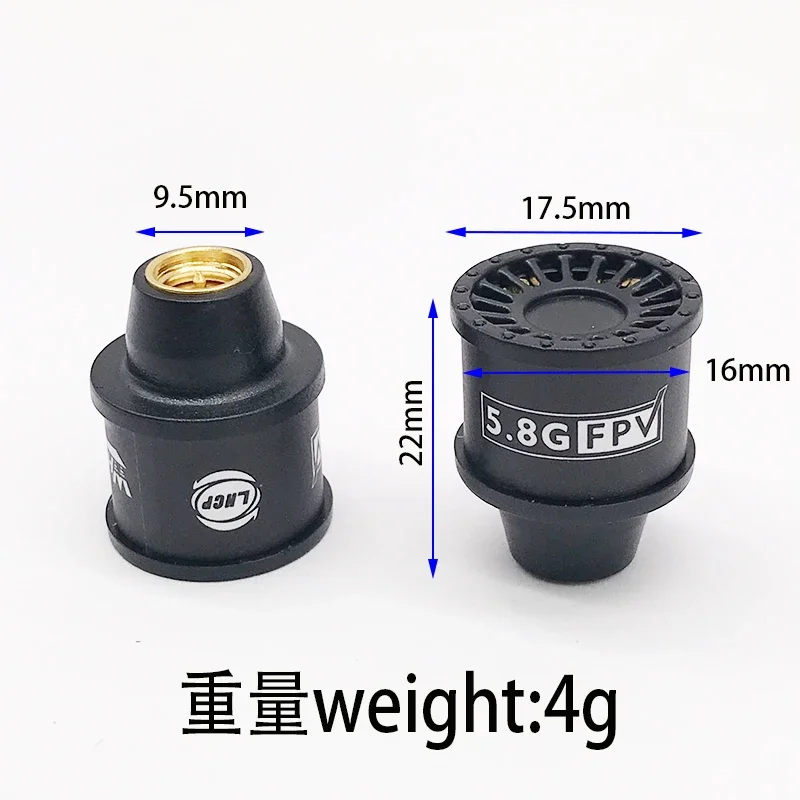 Super Mini Stubby 5.8G FPV Lollipop Antenna LHCP 5dBi Ad Alto Guadagno RP SMA/ SMA Per RC Quadcopter Drone DJI Googles ricevitore