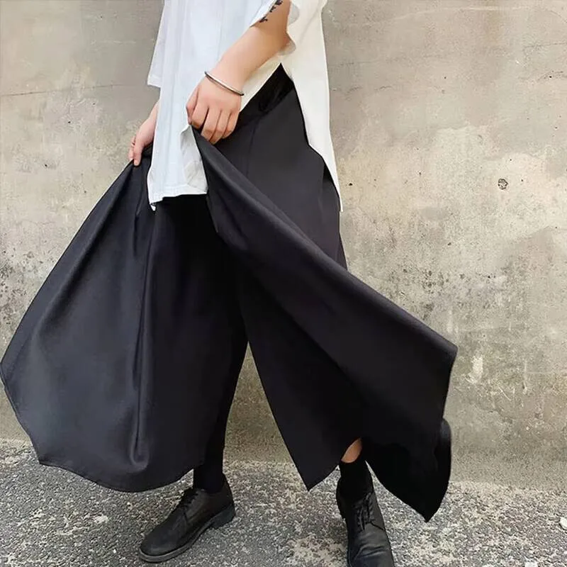 

Irregular Men's Wide-Leg Pants Pants Pants Skirt Spring/Summer Casual Pants Men Loose Bell-Bottom Pants Harem Pants Runway Show