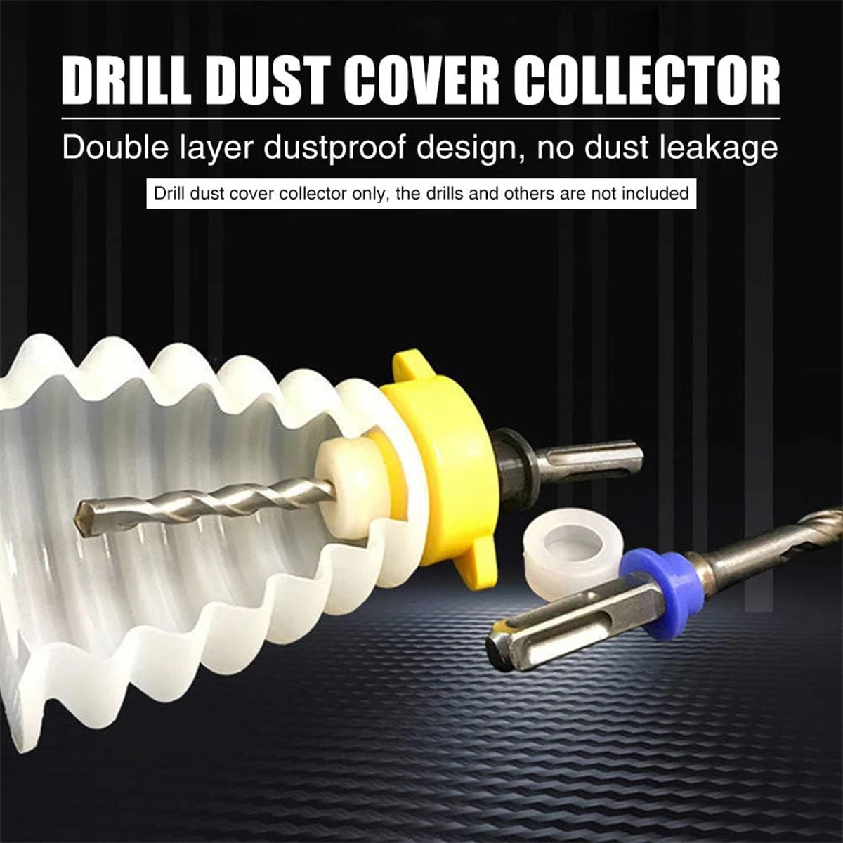 Drill Dust Cover Collector Scalable Rubber Dustproof Dust Bowl Device Power Tool Utility Accessories for Electric Hammer