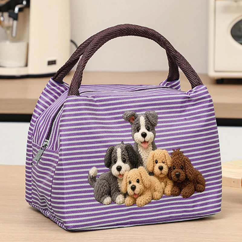 Small Handbag, Cute Puppy Pattern Theme, Shoulder Bag Gift for Dog Lovers, Durable Zipper ClosureTravel, and Weekend Outings Bag