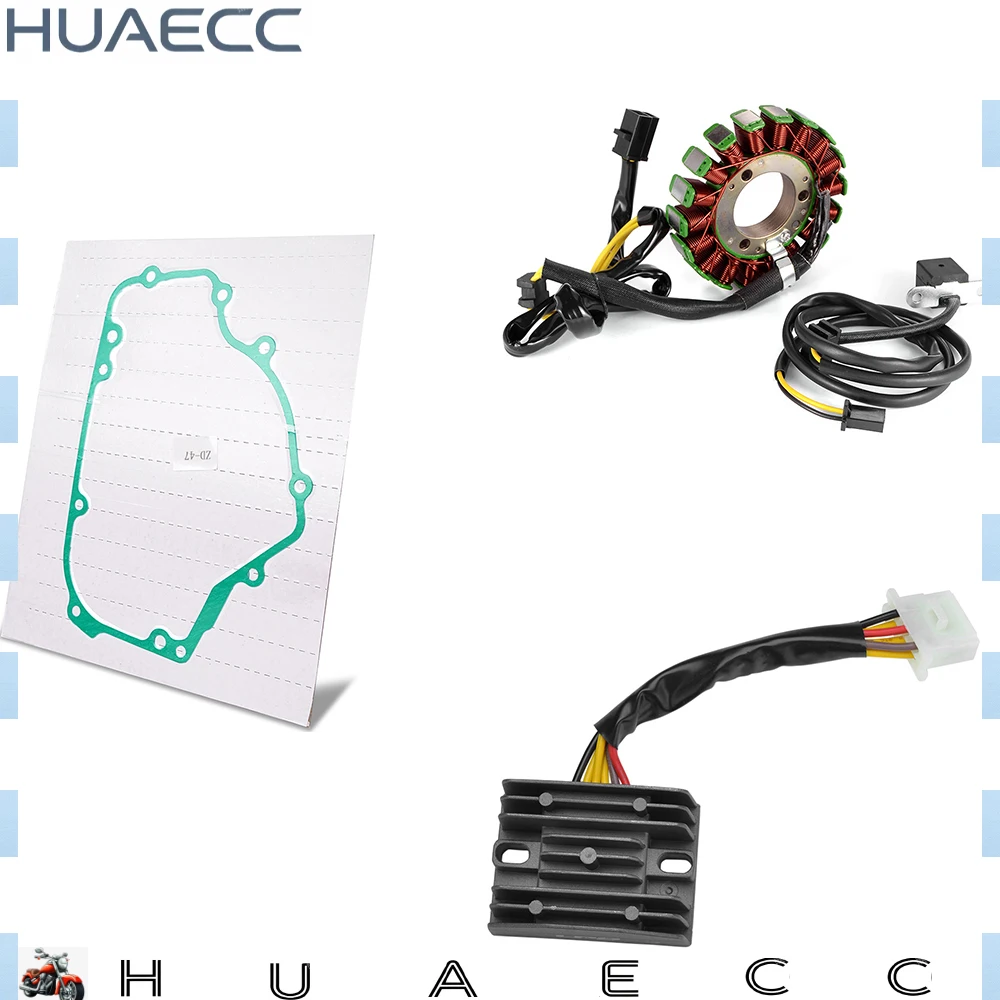 For Kawasaki EX250 Ninja 250 ZZR250 GPX250R GPX250R-II EL250 Eliminator 250 252 250LX 250SE Stator Coil + Gasket + Rectifier