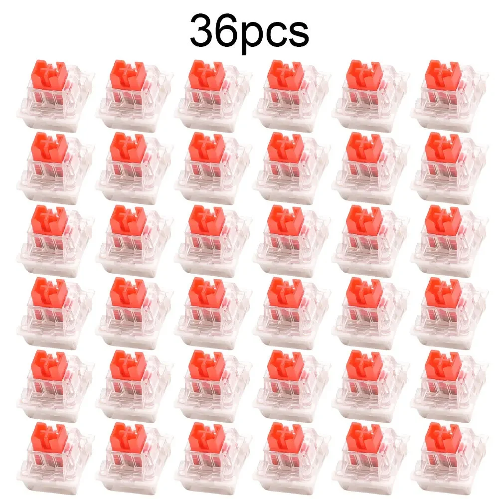 36PCS 3pin Tactile Keyboard Switches Compatible With Mechanical Keyboards Featuring Strong Tactile And Audible Click