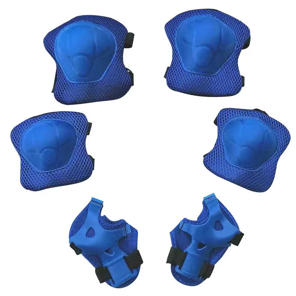 6Pcs/set Running Skateboard Skating Comfort Kids Knee Pads Sports Protective Pads Thicken Wrist Elbow Protectors