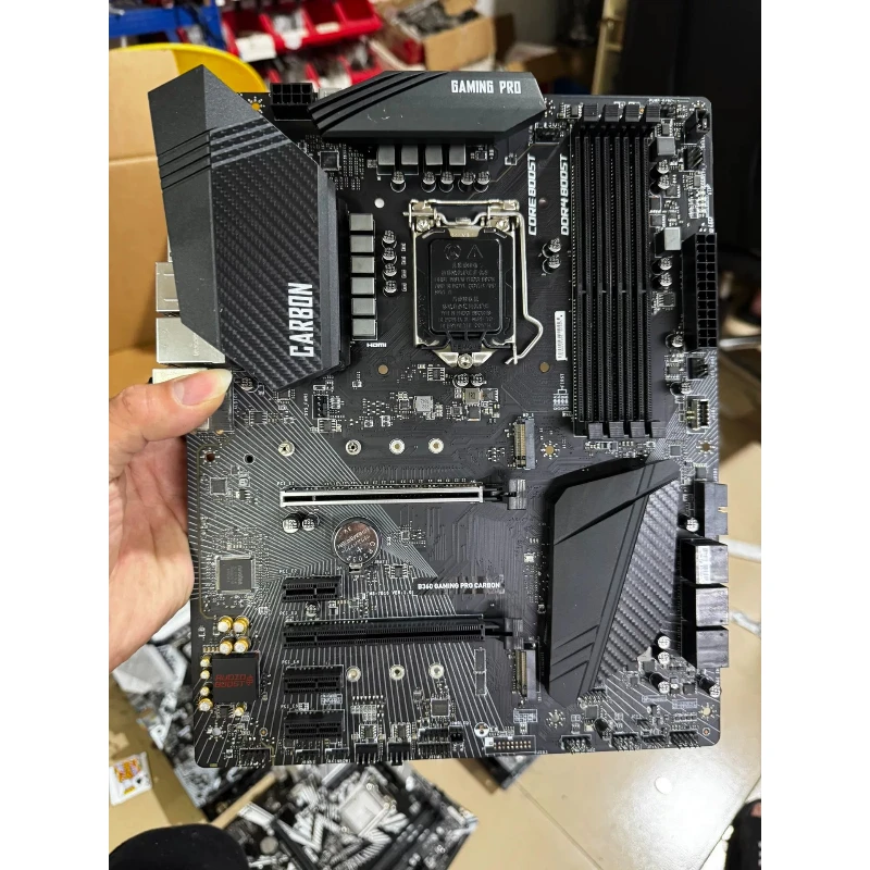 carte-mere-atx-d'occasion-pour-msi-b360-gaming-pro-carbon-lga1151-b360-ddr4-dual-m2-rgb-en-bon-etat