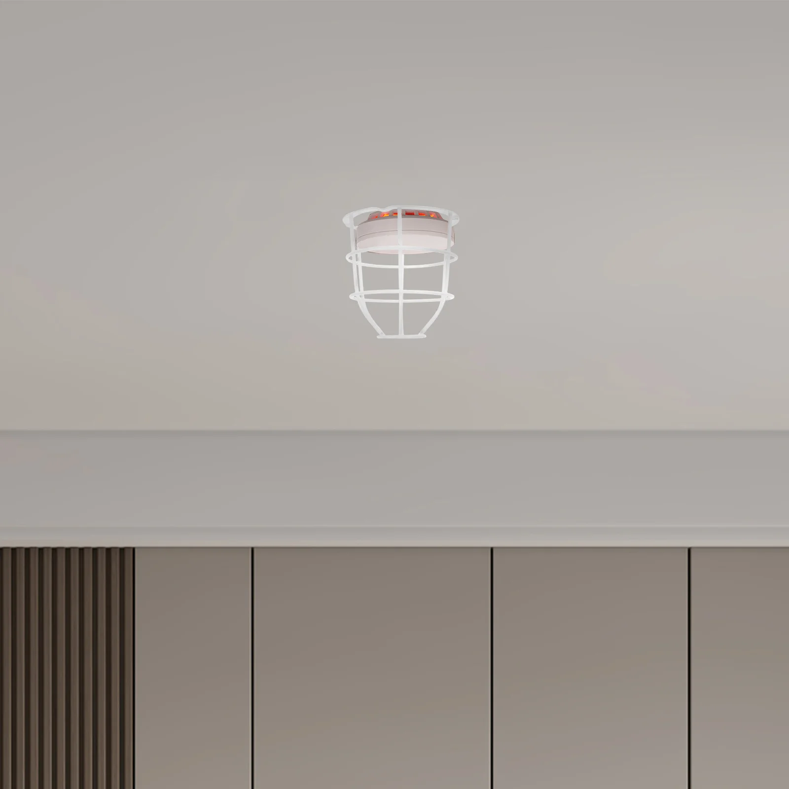 Alarm Light Grille Fire Sprinkler Guard Pit Screen Cover Cage Protective Metal Smoke Guard Covers Cooking Replacement