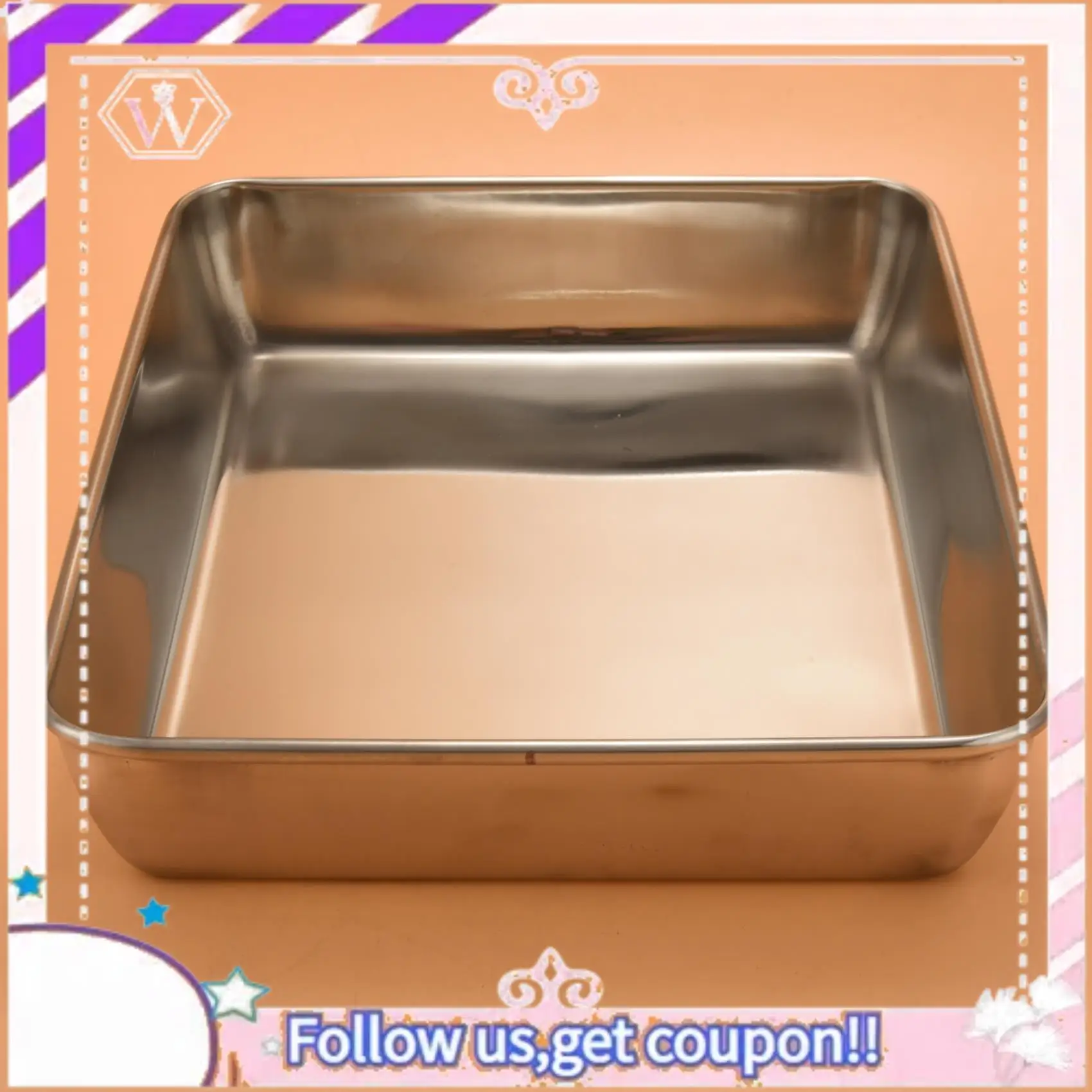 

Y74A-Lasagna Pan Набор из 2 шт., прямоугольная форма для торта, глубокие формы для выпечки, нержавеющая сталь для лазаньи торта Brownie