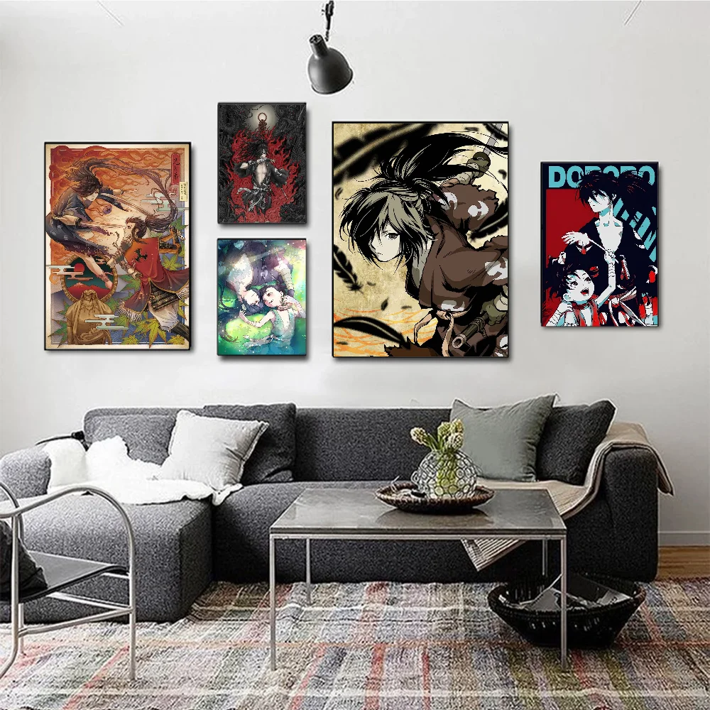 

Anime Dororo Cartoon Classic Vintage Posters HD Quality Wall Art Retro Posters For Home Room Wall Decor