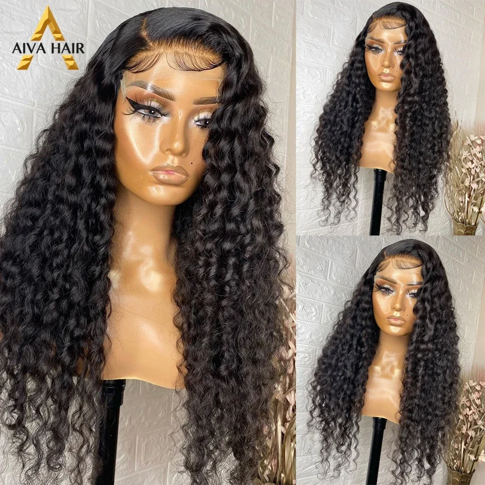 

AIVA 30 Inch Synthetic Kinky Curly Cosplay Wig High Temperature Fiber Glueless 13X4 Lace Front Daily Drag Queen Wigs for Women