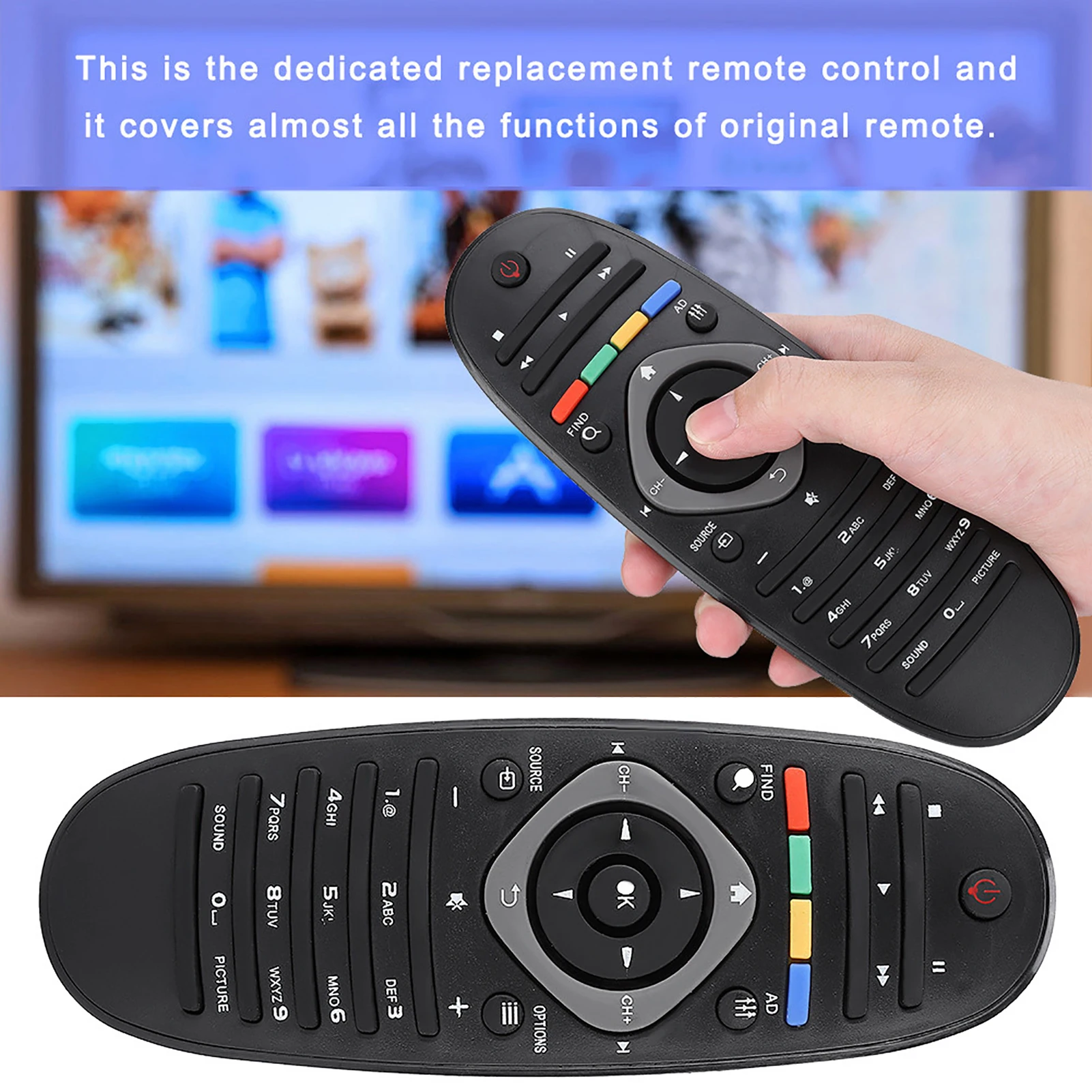 Controle remoto para philips tv controle remoto substituição tv controle remoto controlador para philips tv