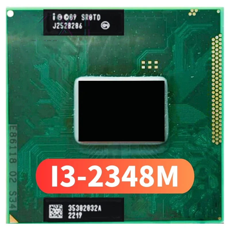 Oryginalny rdzeń procesora i3-2348M (3M pamięci podręcznej, 2.3Ghz, i3 2348M , SR0DN ) PGA988 TDP 35W, Laptop CPU kompatybilny HM65 HM67 QM67