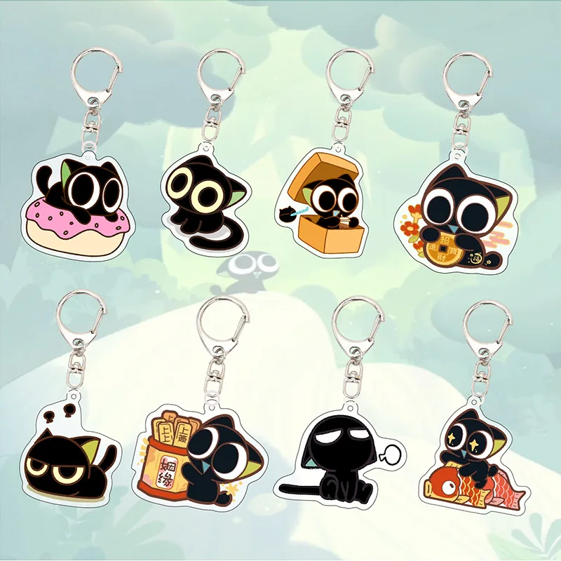 

Miniso Anime Movie The Legend of Hei Luo Xiaohei Cosplay Keychain Kawaii Acrylic Pendant Keyring Key Chain Ornament Bag