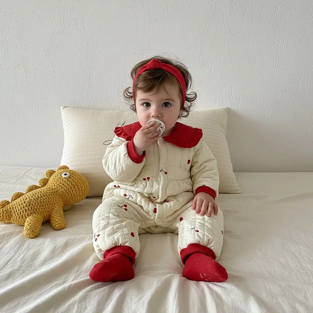 

Зимняя детская одежда 2025 года, детский комбинезон, милое и плюшевое толстое теплое пальто на выход, детская одежда для скалолазания