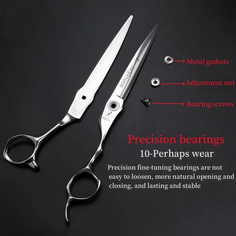 HISADA Hairdressing Scissors 6.2 6.7 7.0 Inch Hair Scissors VG10 Steel High-end Barber Scissors Advanced Hairdressing Scissors