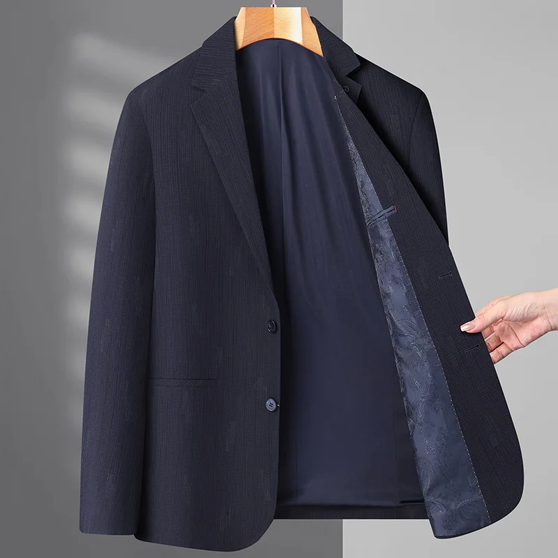 Blazer Large Size XL-7XL Outdoor Men's Casual Fashion Trend Sporty Solid Color British Style Business Gentleman Wedding Blazer