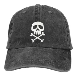 Washed Men's Baseball Cap Space Pirate Captain Harlock Anime Jolly Roger Trucker Snapback Caps Dad Hat Golf Hats