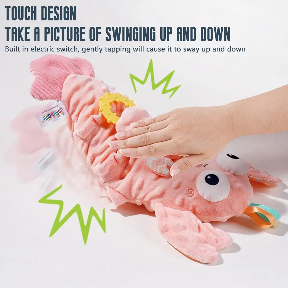 Free Hands Baby Slapping Sleeping Artifact Cartoon Animal Style Plush Pillow Switch 3 Slapping Modes Sleep Peacefully USB Rechar