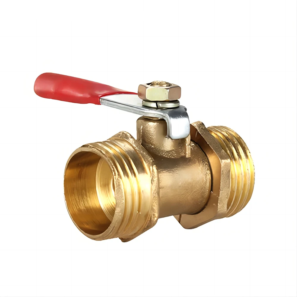 1/4 "1/2" BSP أنثى ذكر الموضوع اتجاهين النحاس هوائي اغلاق الكرة صمام وصلة أنابيب موصل مقرنة محول