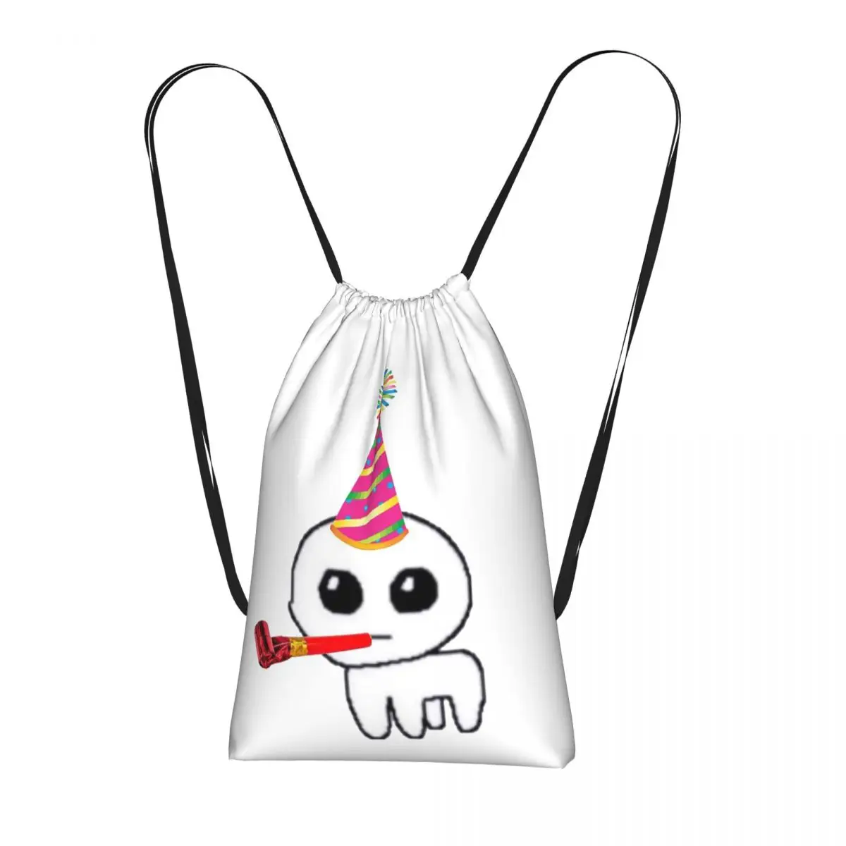 TBH Autism Creature Meme Yippee Drawstring Backpack hiking cycling Bag Portable Travel Drawstring Bag for Men Women